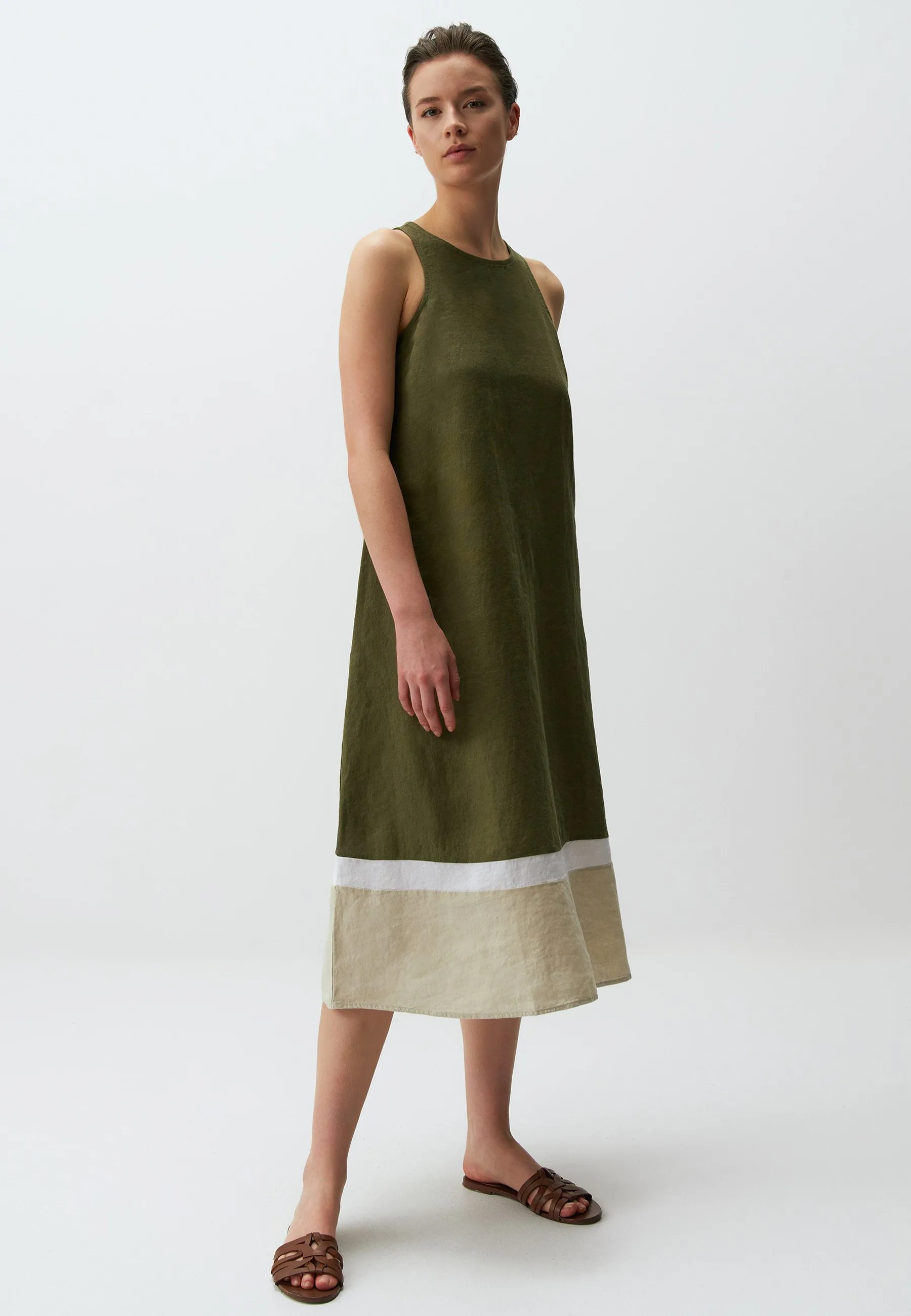 SLEEVELESS CREW NECK MIDI - Vestito estivo