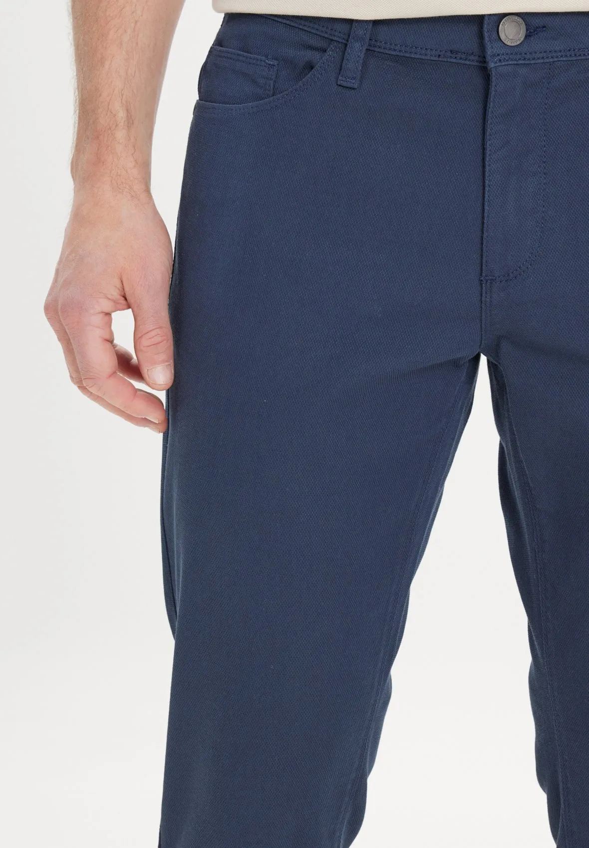 SLIM FIT DOBBY  - Pantaloni