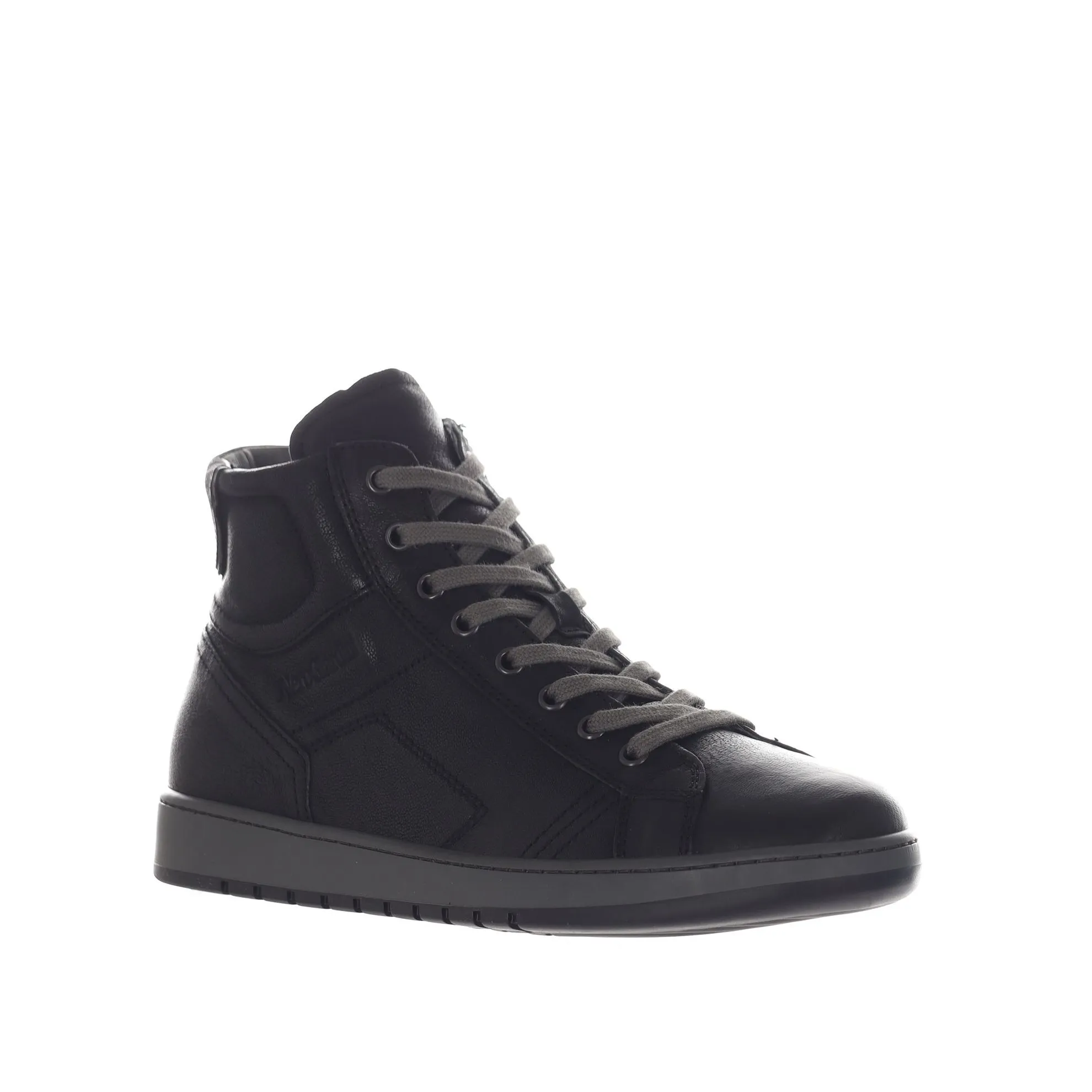 Sneaker high-top in pelle