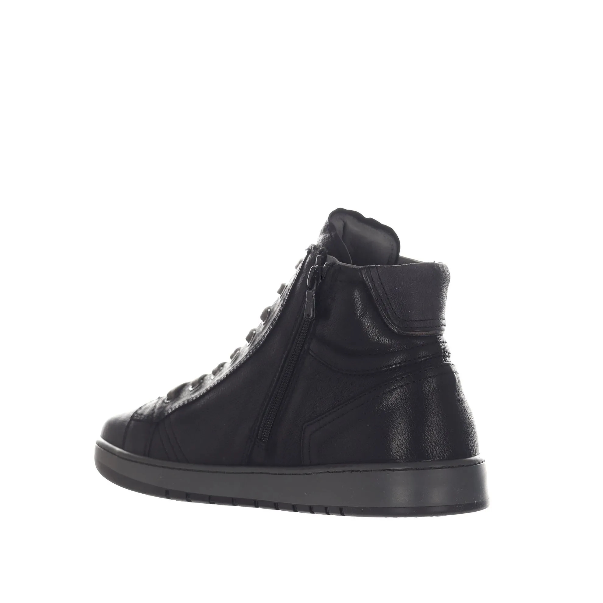 Sneaker high-top in pelle
