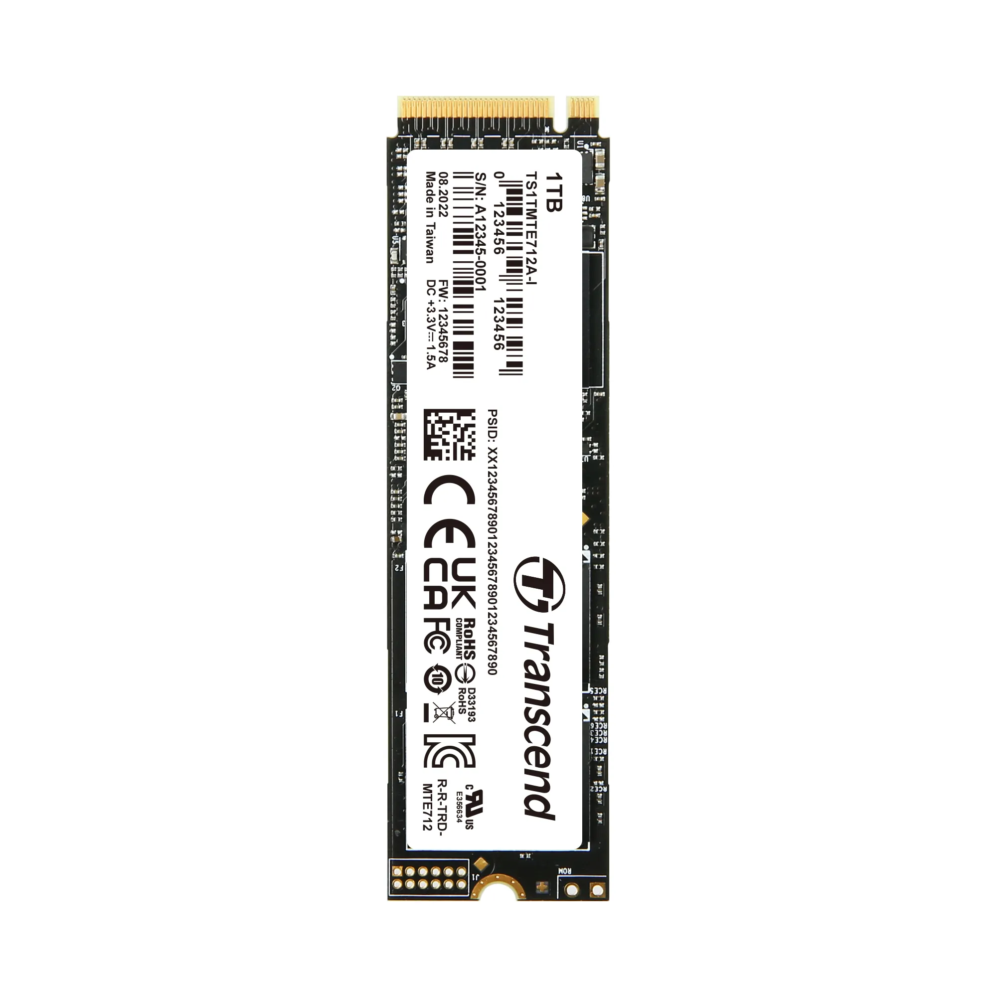 SSD Transcend Interno 1 TB NVMe PCIe Gen 4 x 4