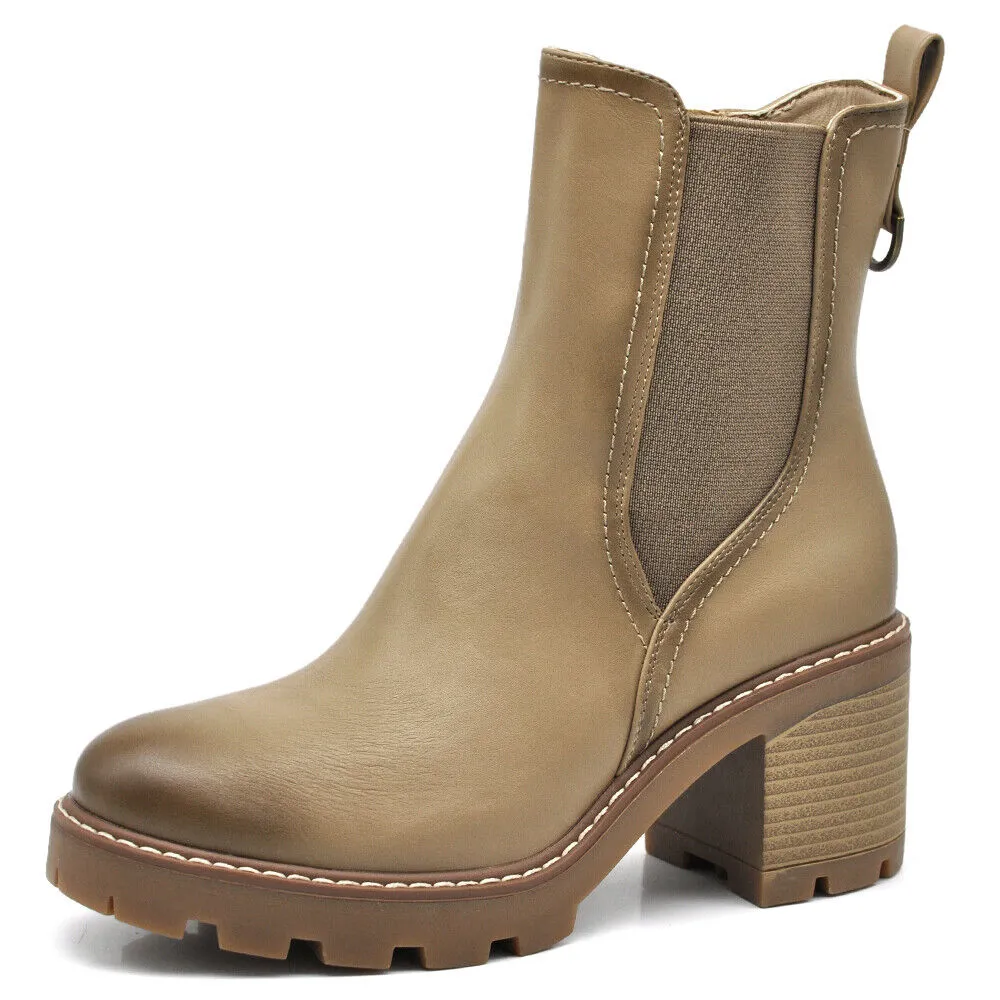 Stivaletti Tronchetti Da Donna Tacco Medio Elastico Cavilgia Platform 6651
