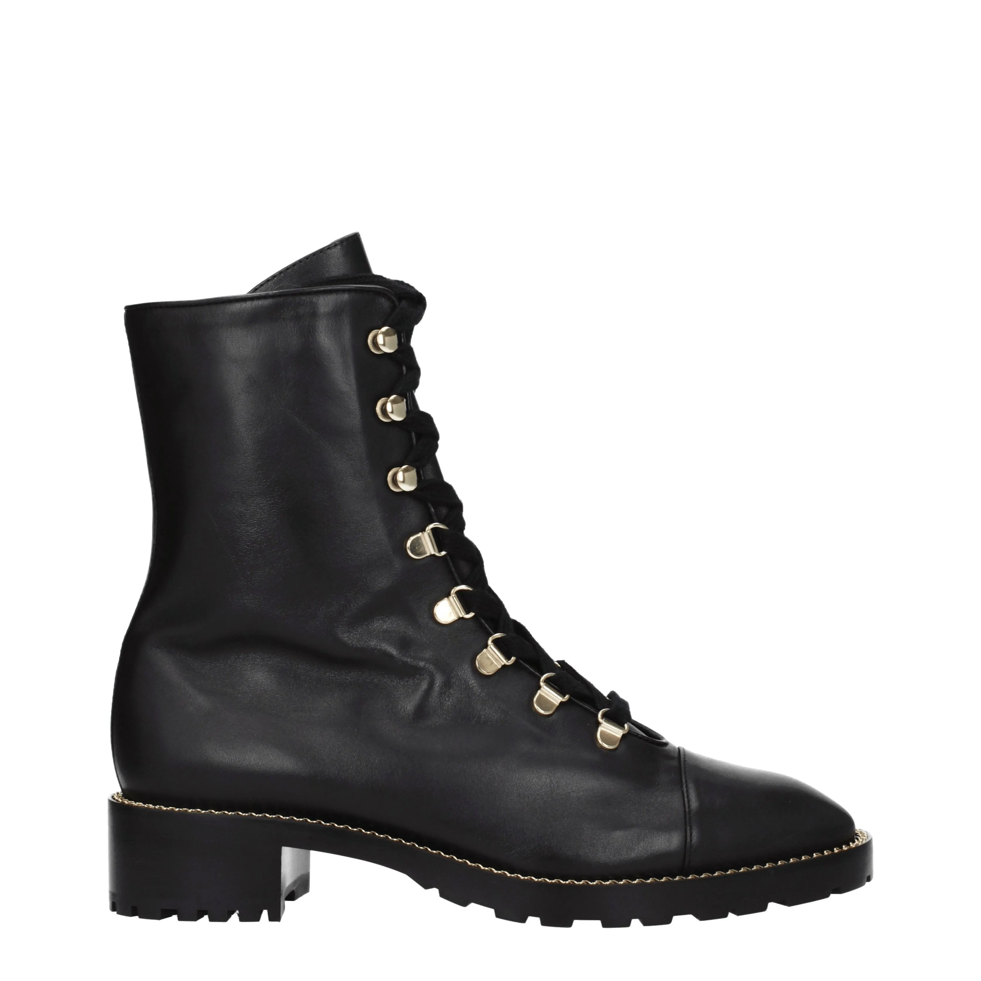 Stuart Weitzman Stivaletti Kolbie Donna Pelle Nero/Oro