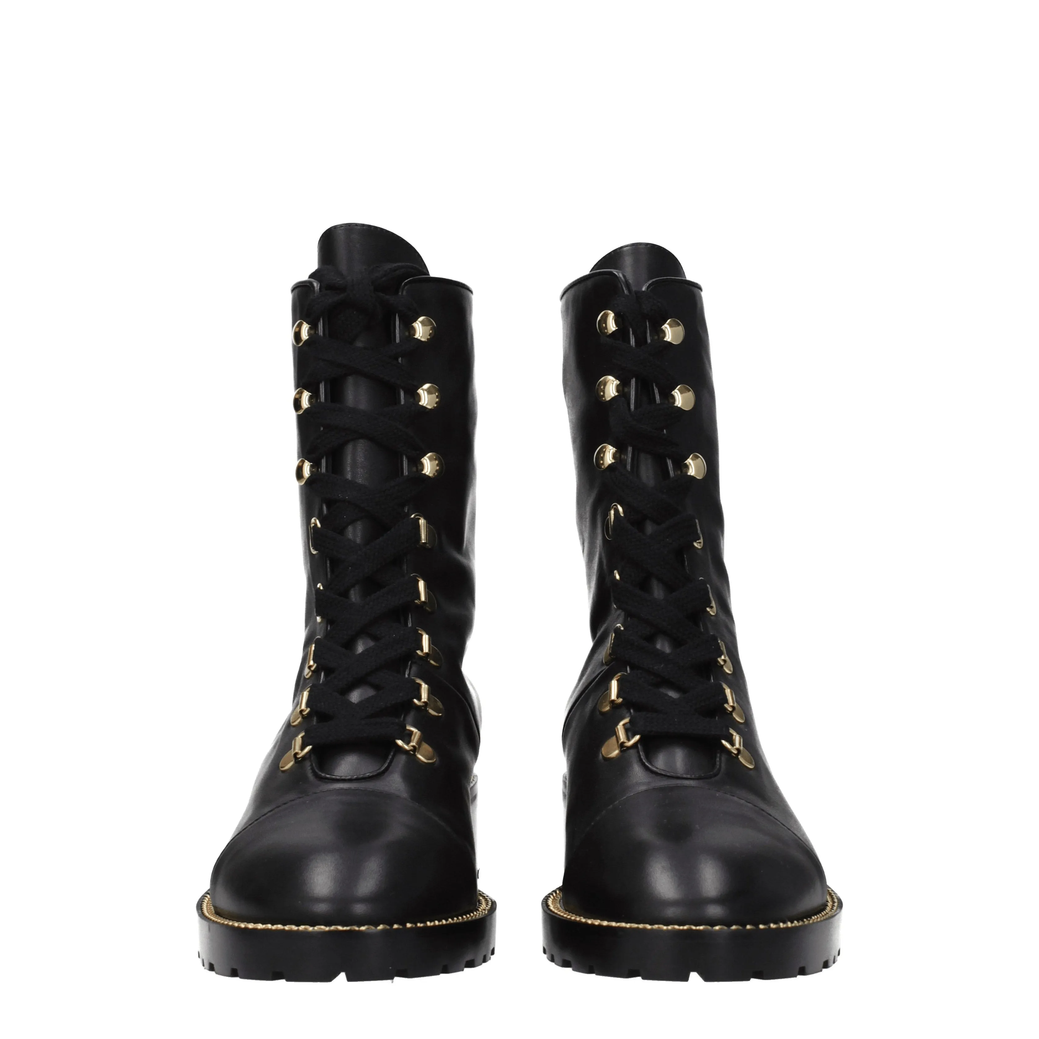 Stuart Weitzman Stivaletti Kolbie Donna Pelle Nero/Oro