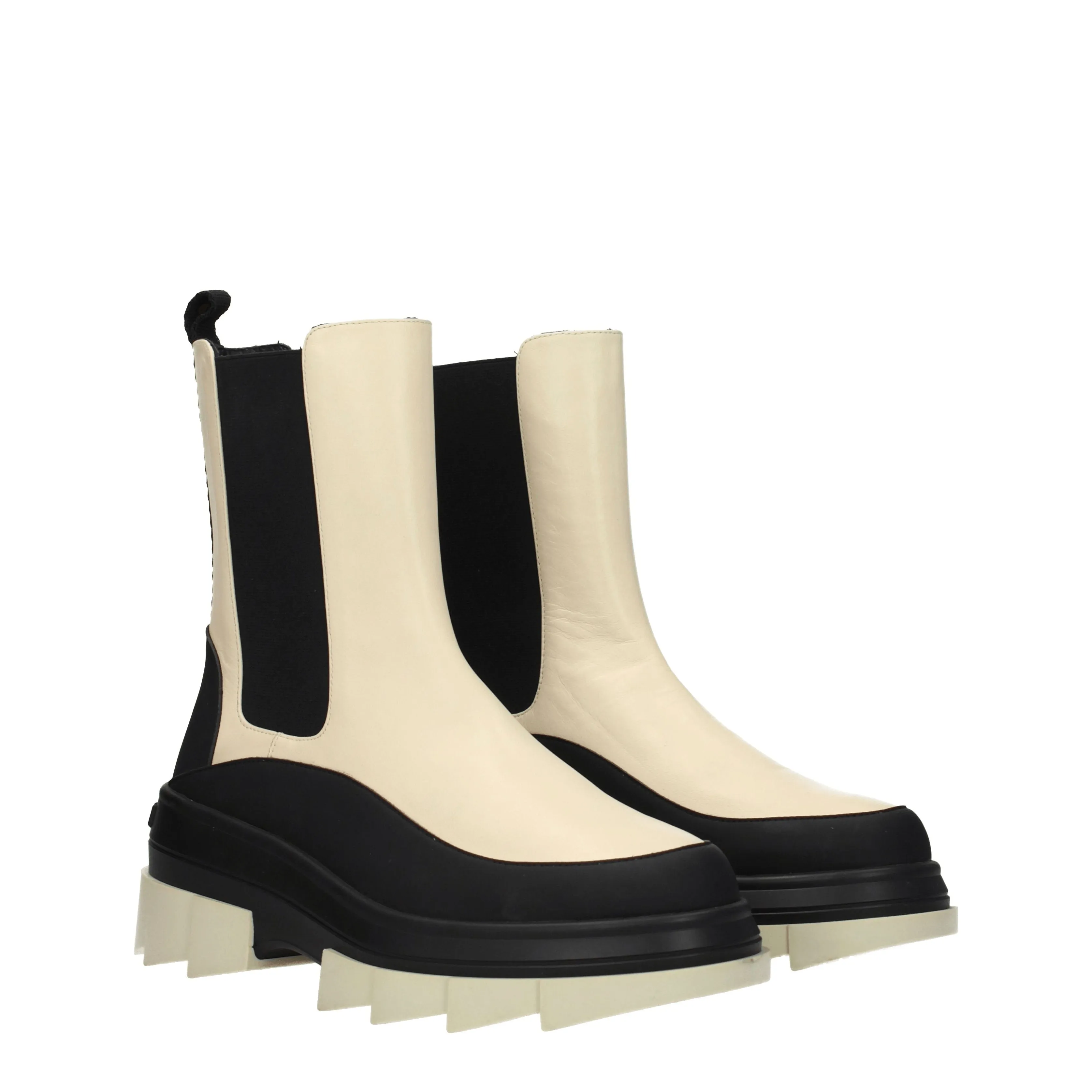 Stuart Weitzman Stivaletti Noho Donna Pelle Beige/Burro