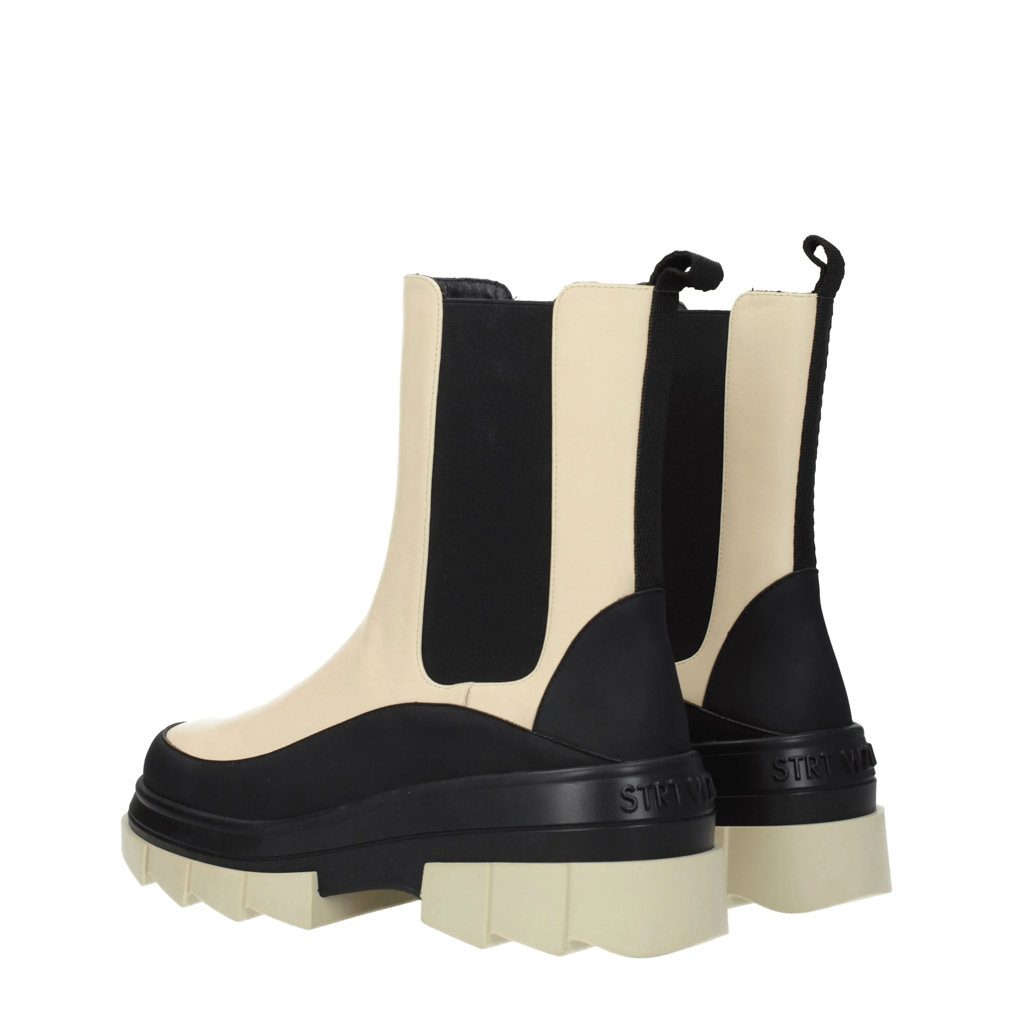 Stuart Weitzman Stivaletti Noho Donna Pelle Beige/Burro