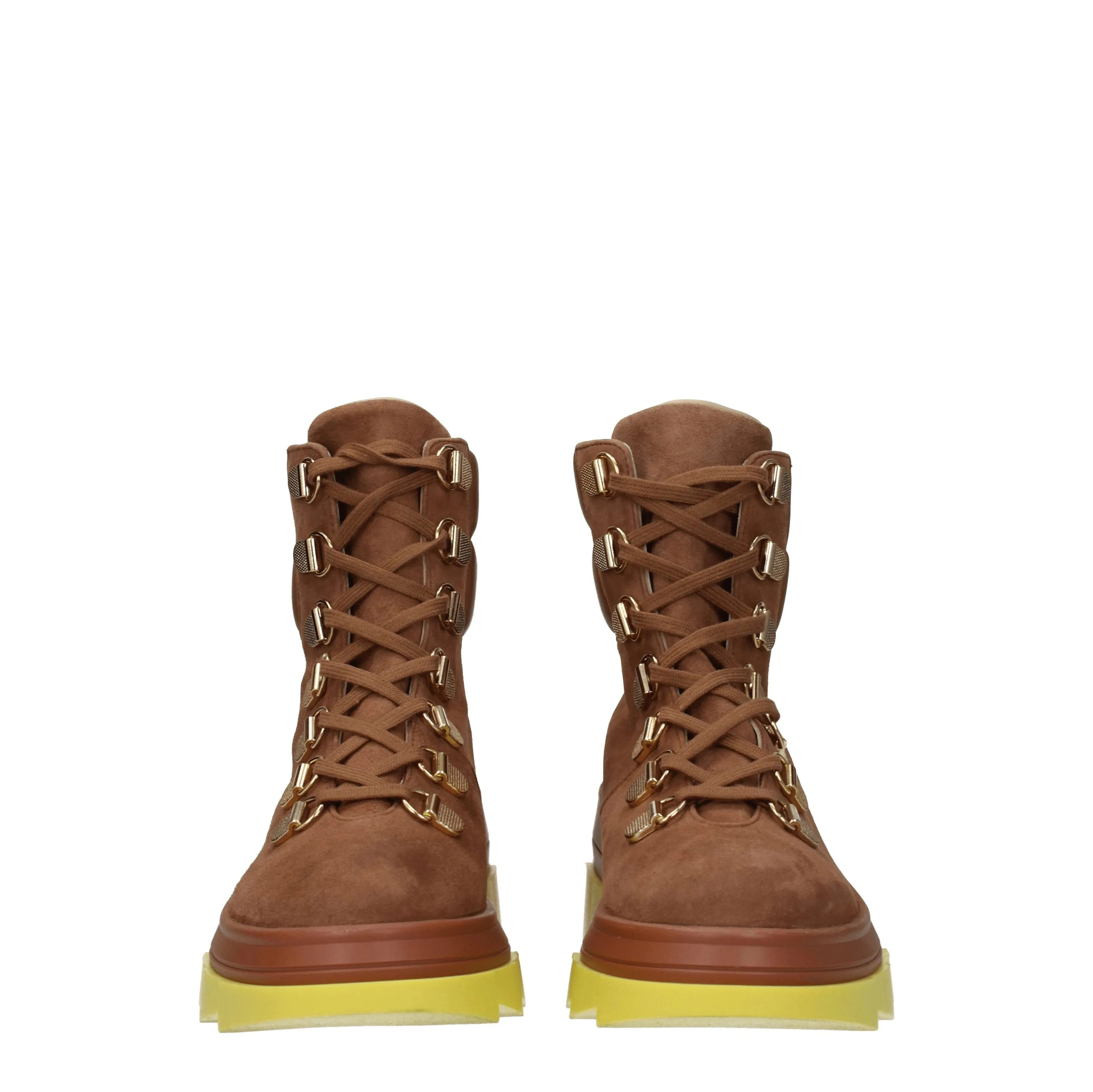 Stuart Weitzman Stivaletti Noho hiker Donna Camoscio Marrone/Cappuccino