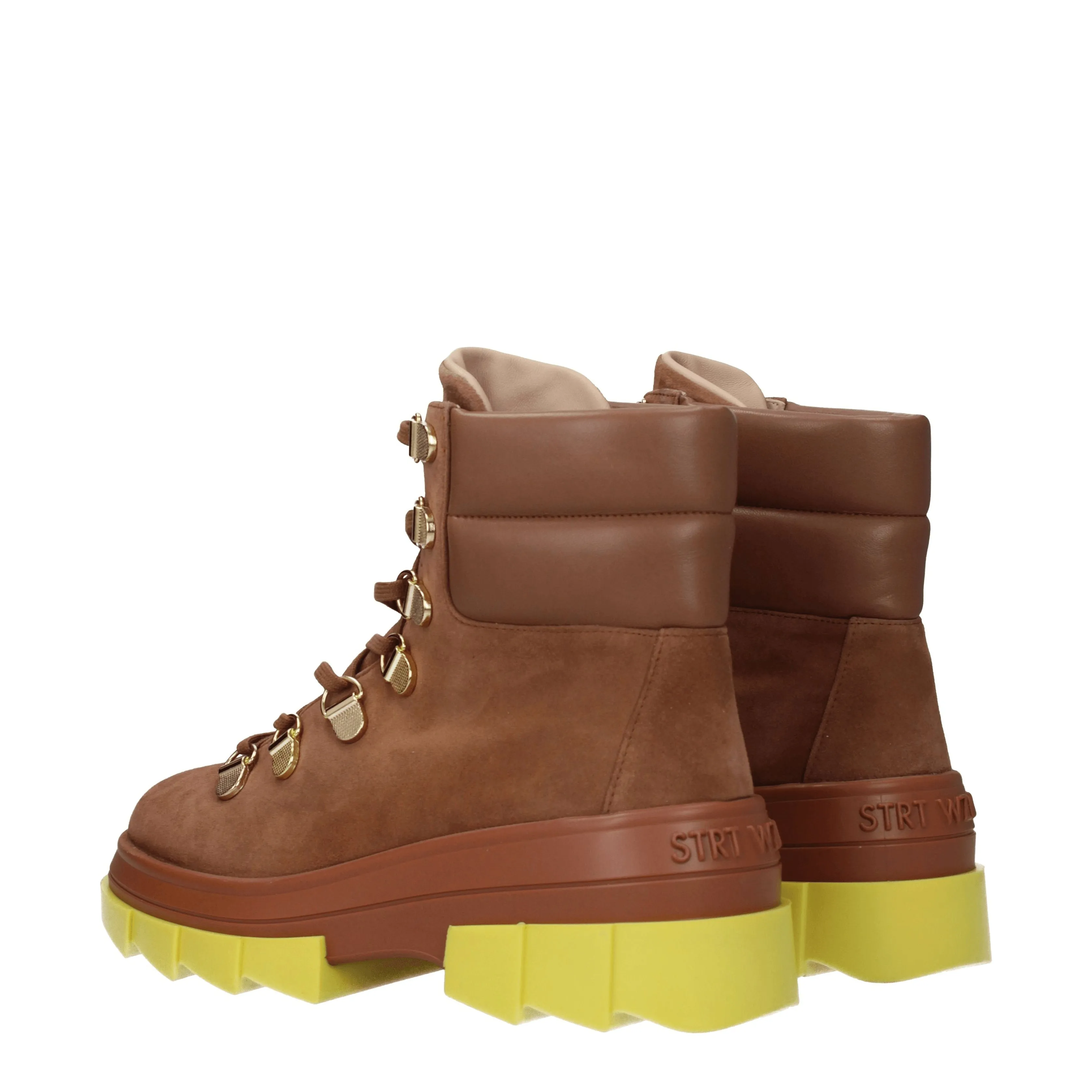 Stuart Weitzman Stivaletti Noho hiker Donna Camoscio Marrone/Cappuccino