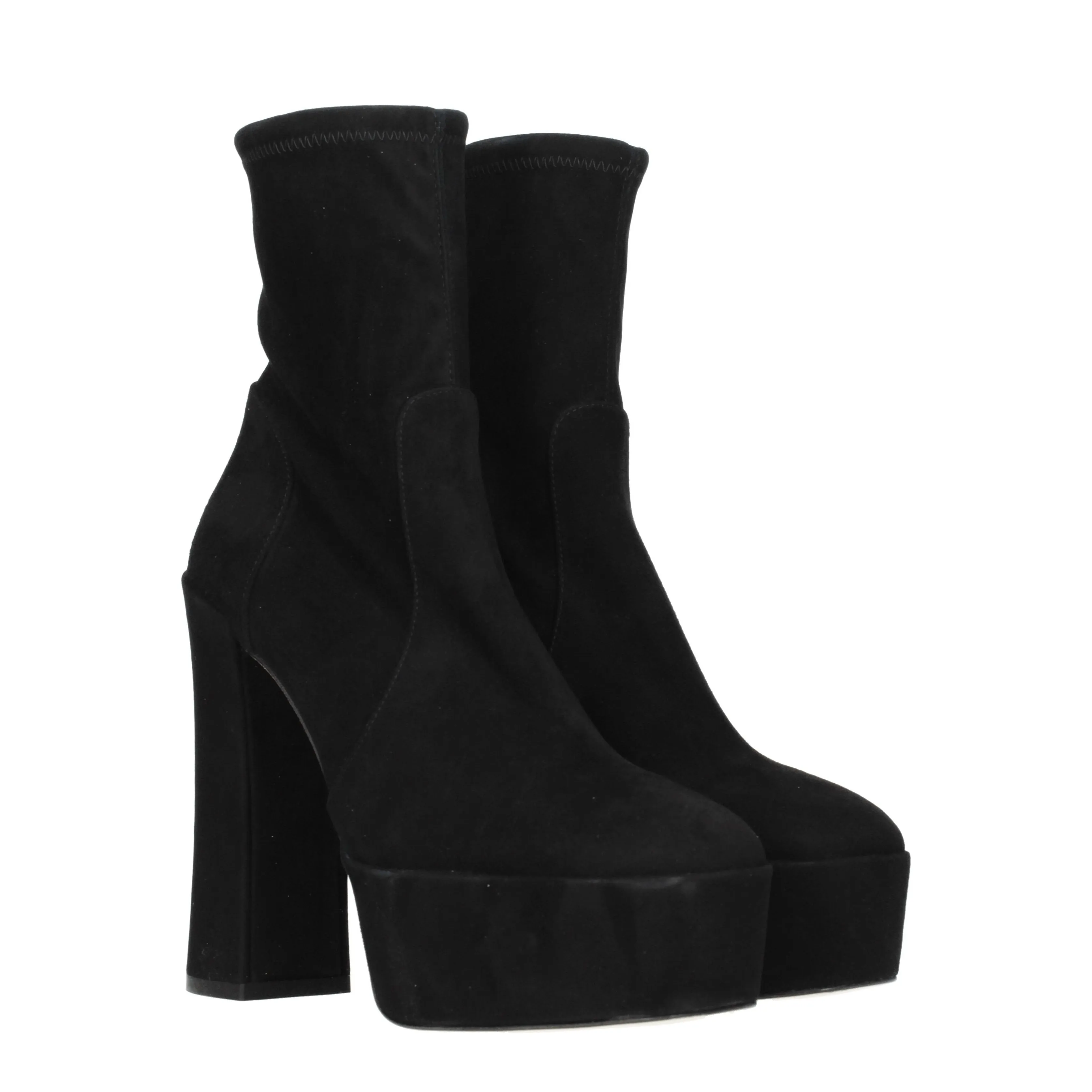 Stuart Weitzman Stivaletti Skyhi Donna Camoscio Nero