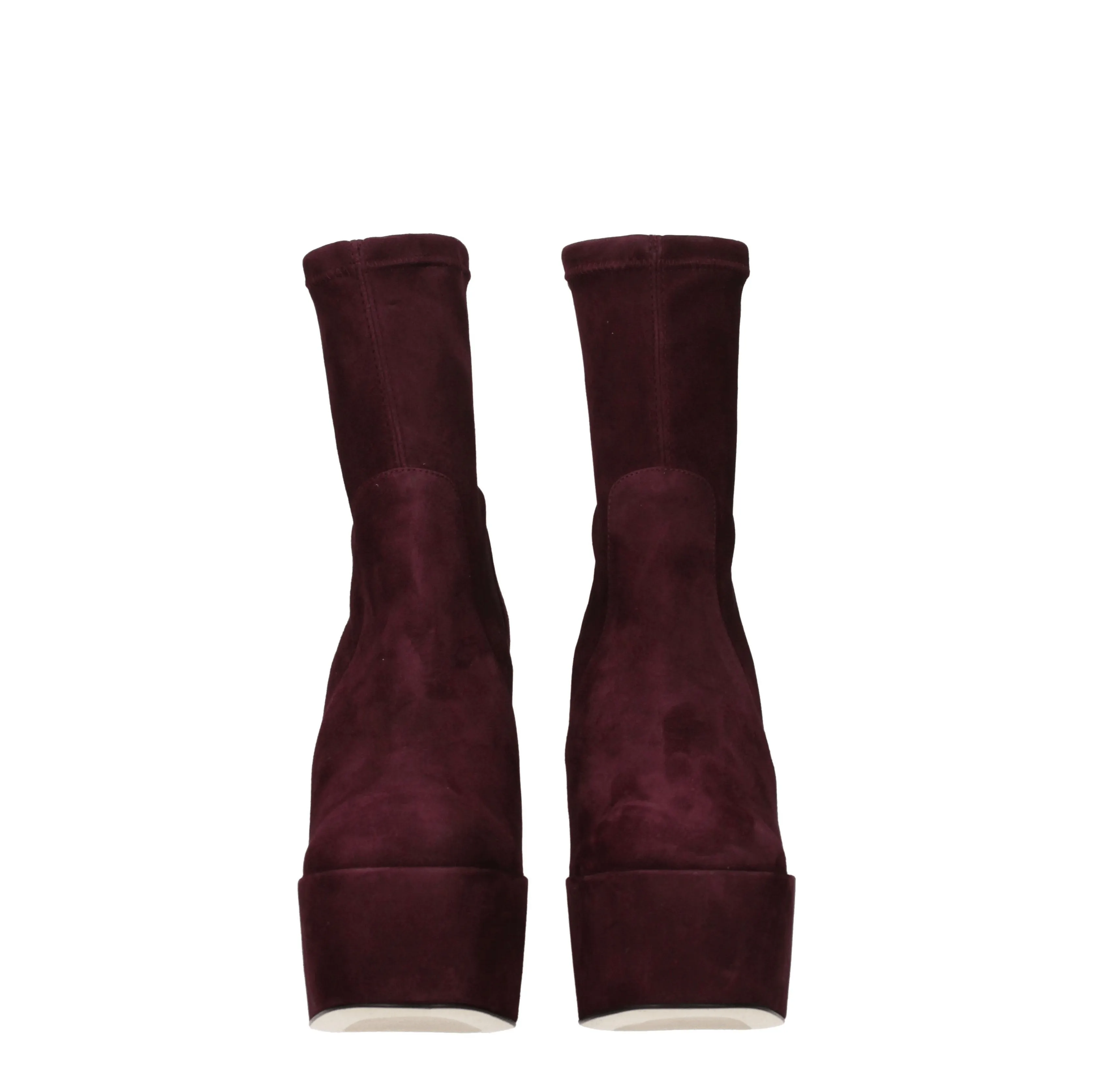 Stuart Weitzman Stivaletti Skyhi Donna Camoscio Viola/Cordovan