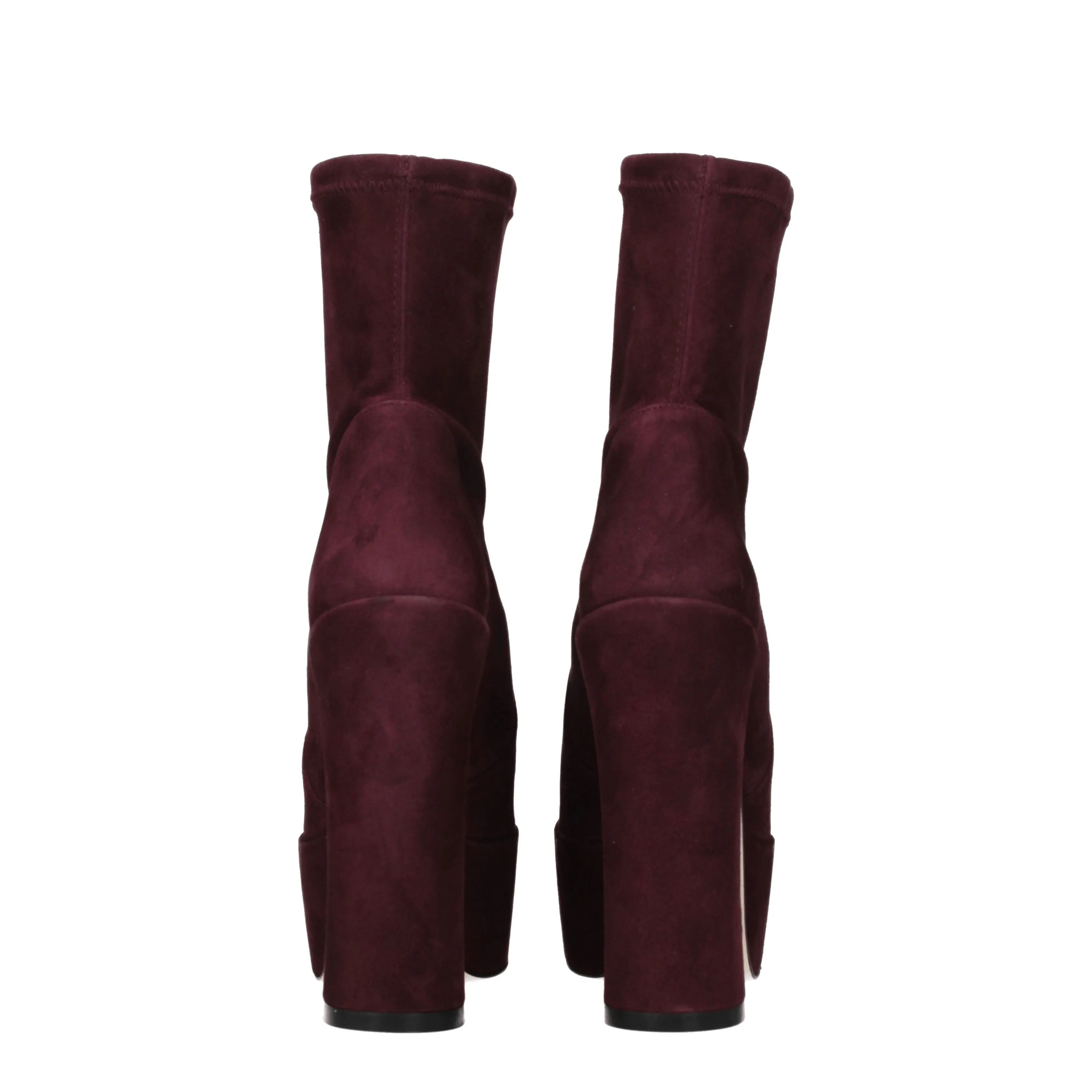 Stuart Weitzman Stivaletti Skyhi Donna Camoscio Viola/Cordovan