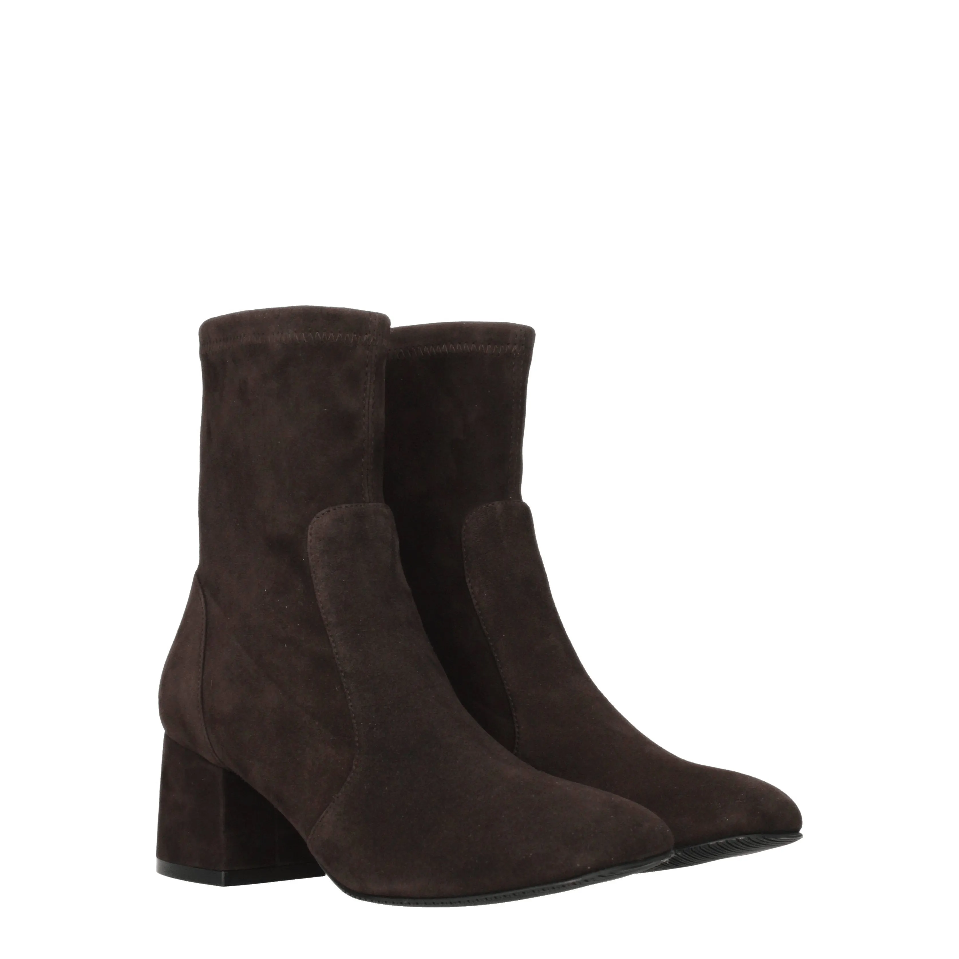 Stuart Weitzman Stivaletti Sleek Donna Camoscio Marrone/Ebano