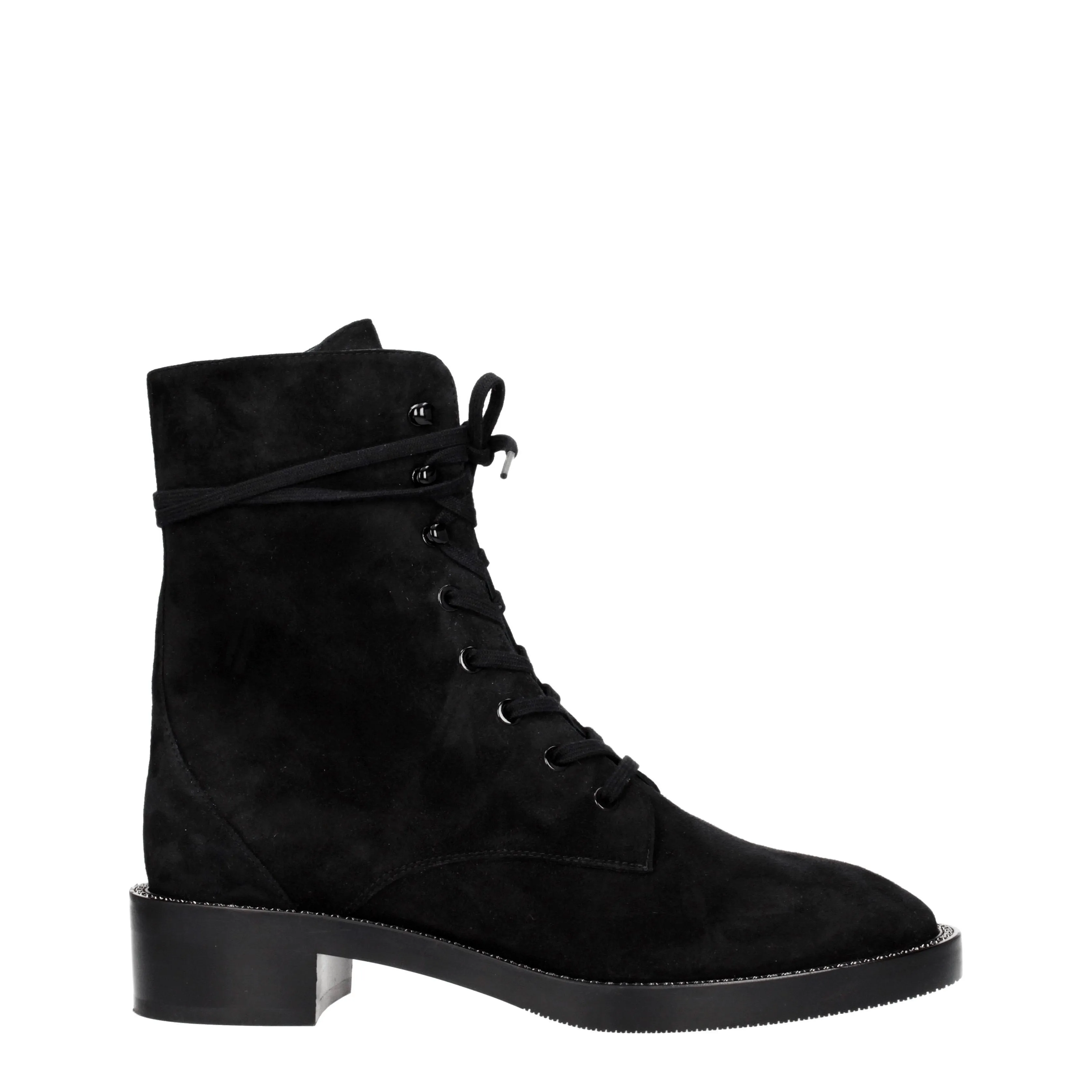 Stuart Weitzman Stivaletti Sondra shine Donna Camoscio Nero