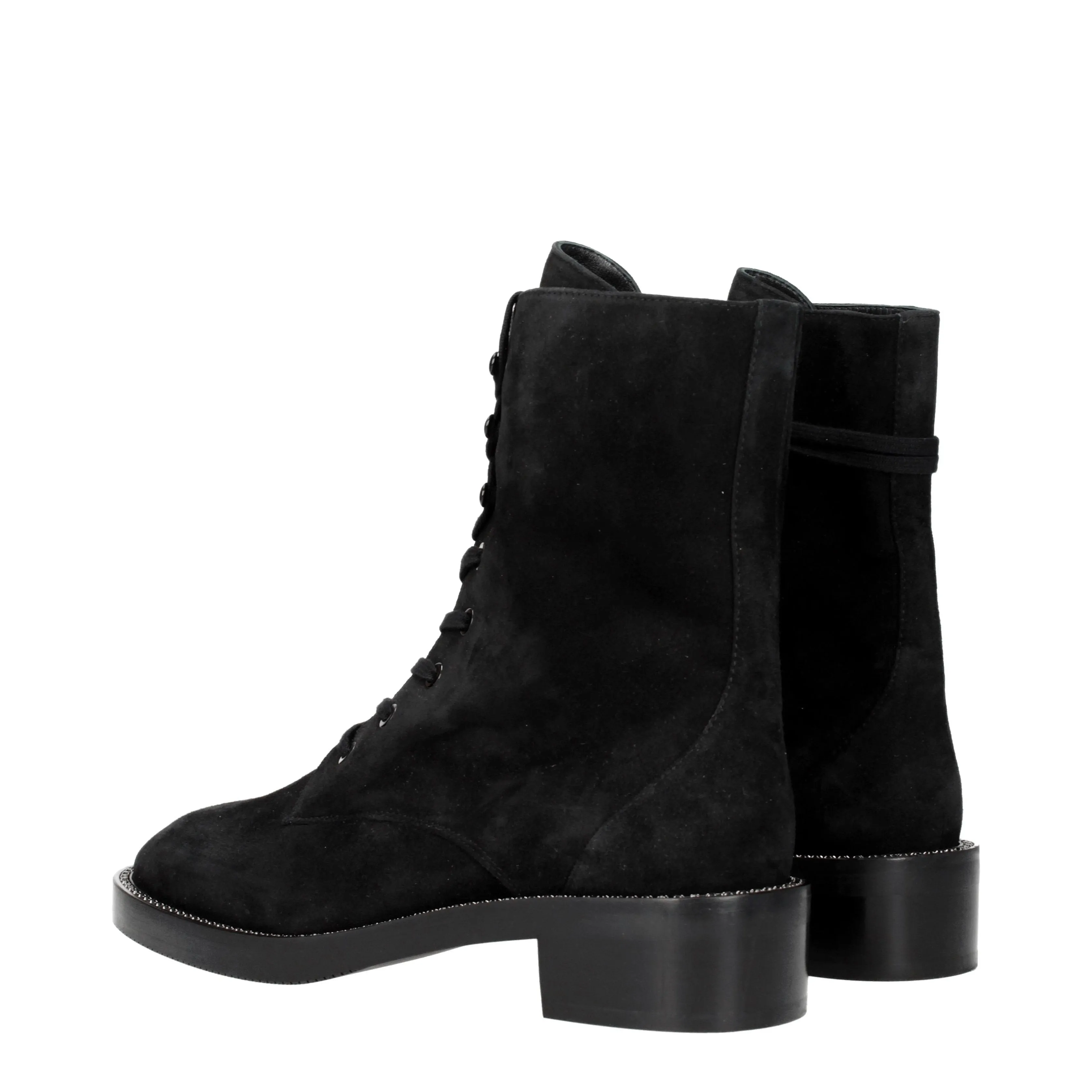 Stuart Weitzman Stivaletti Sondra shine Donna Camoscio Nero