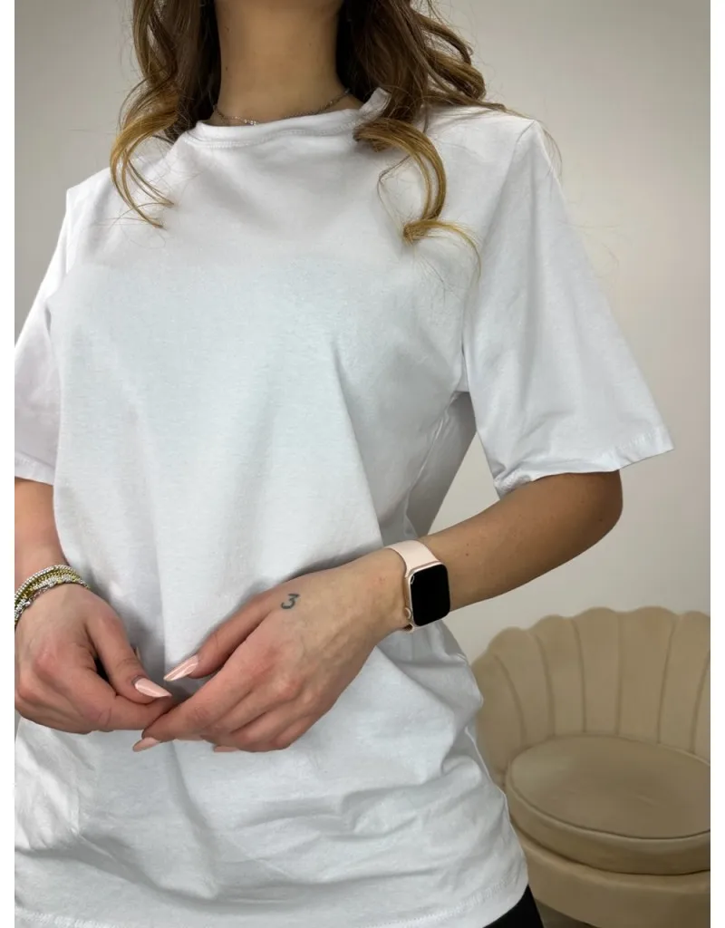 T-SHIRT LONG SPALLINE BIANCA