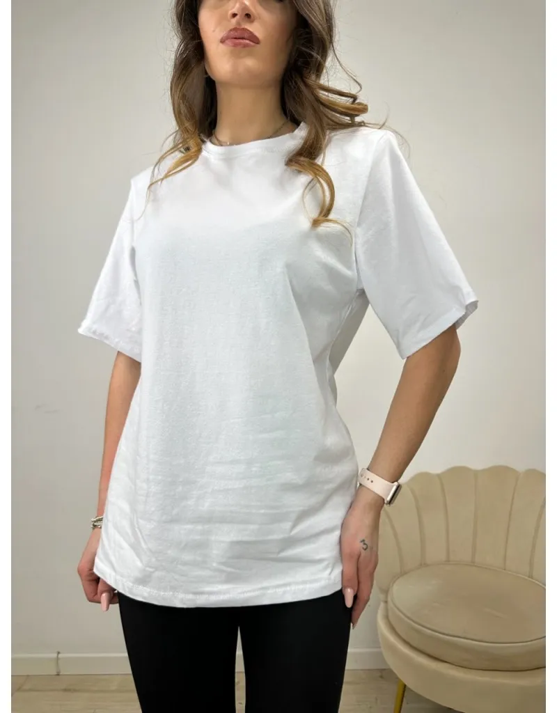 T-SHIRT LONG SPALLINE BIANCA