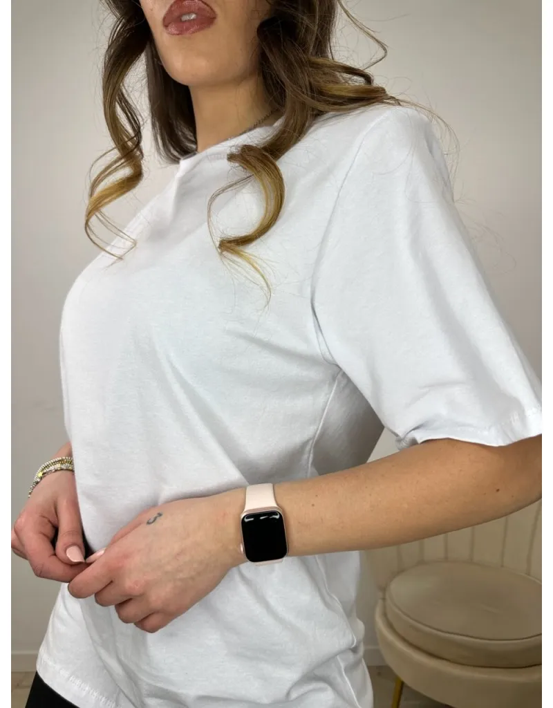 T-SHIRT LONG SPALLINE BIANCA