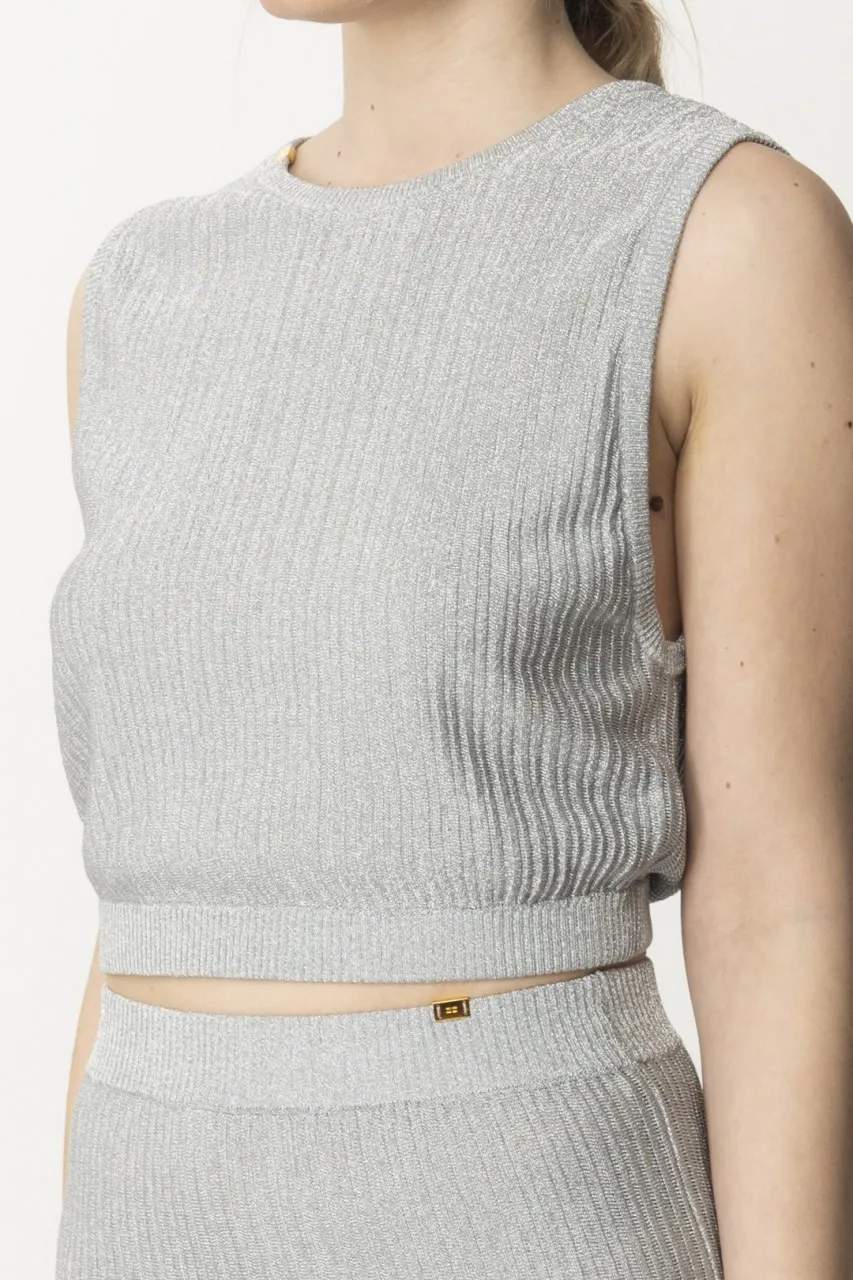 Top cropped tricot Perla