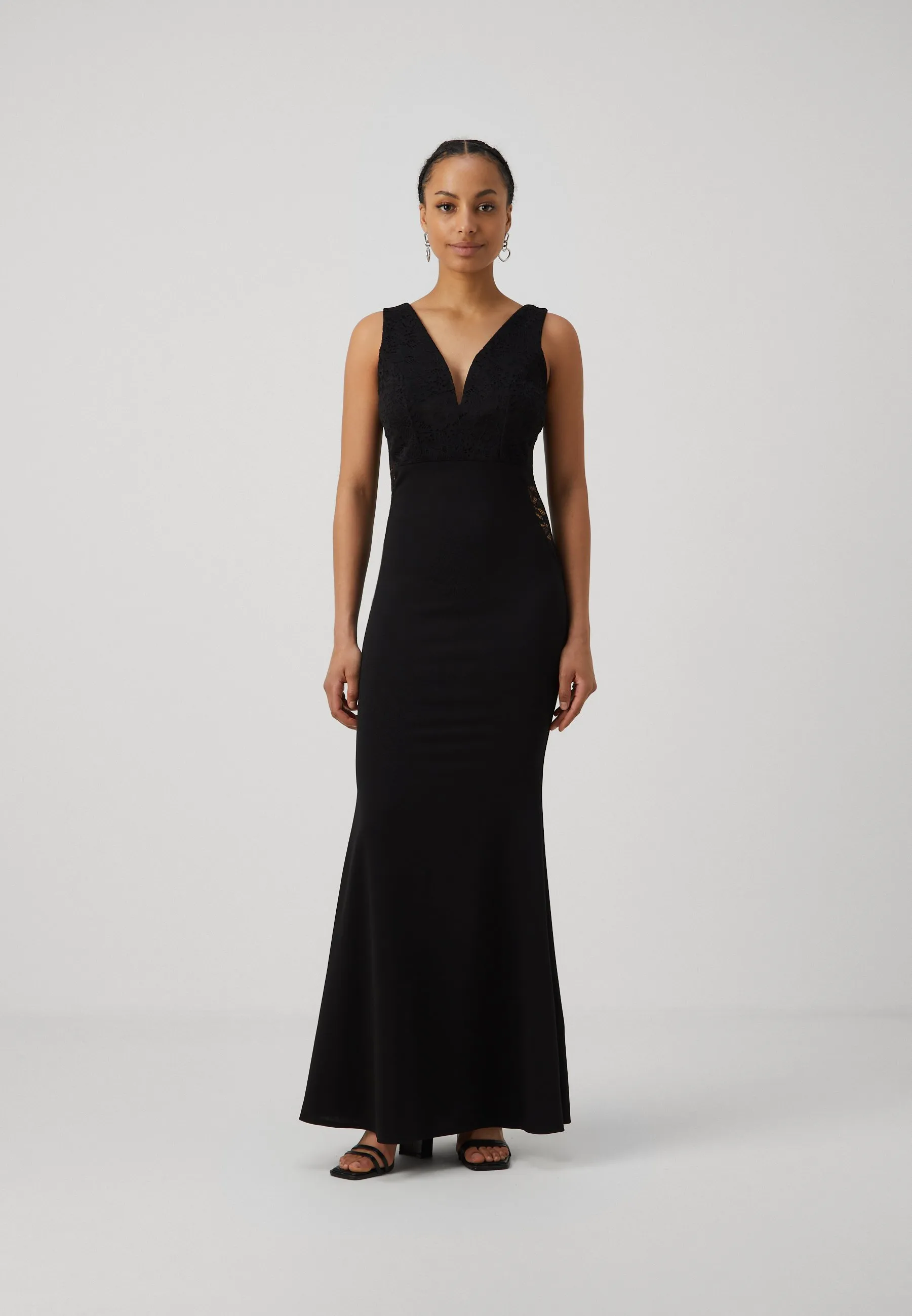 V NECK MAXI - Vestito di maglina
