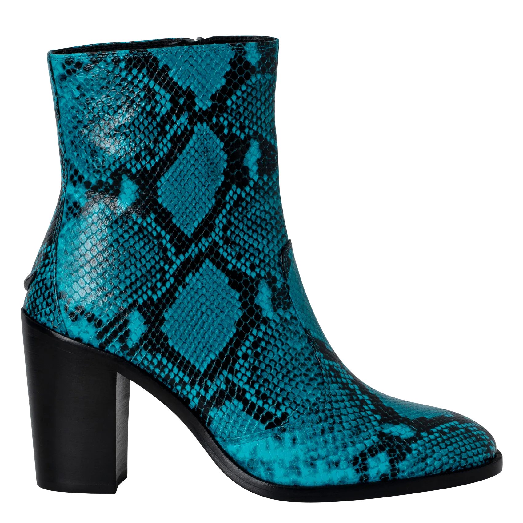  ZADIG&VOLTAIRE   PREISER - Stivaletti in pelle effetto pitone | Blu