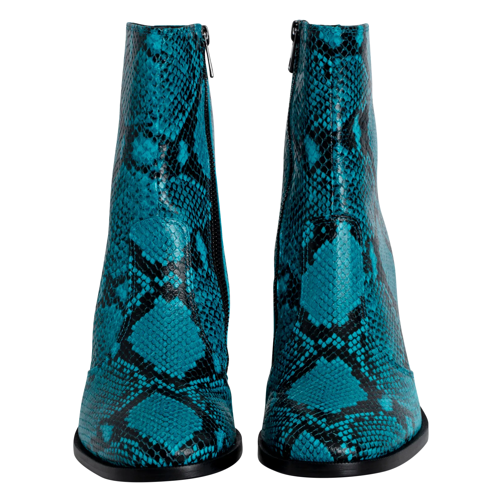  ZADIG&VOLTAIRE   PREISER - Stivaletti in pelle effetto pitone | Blu
