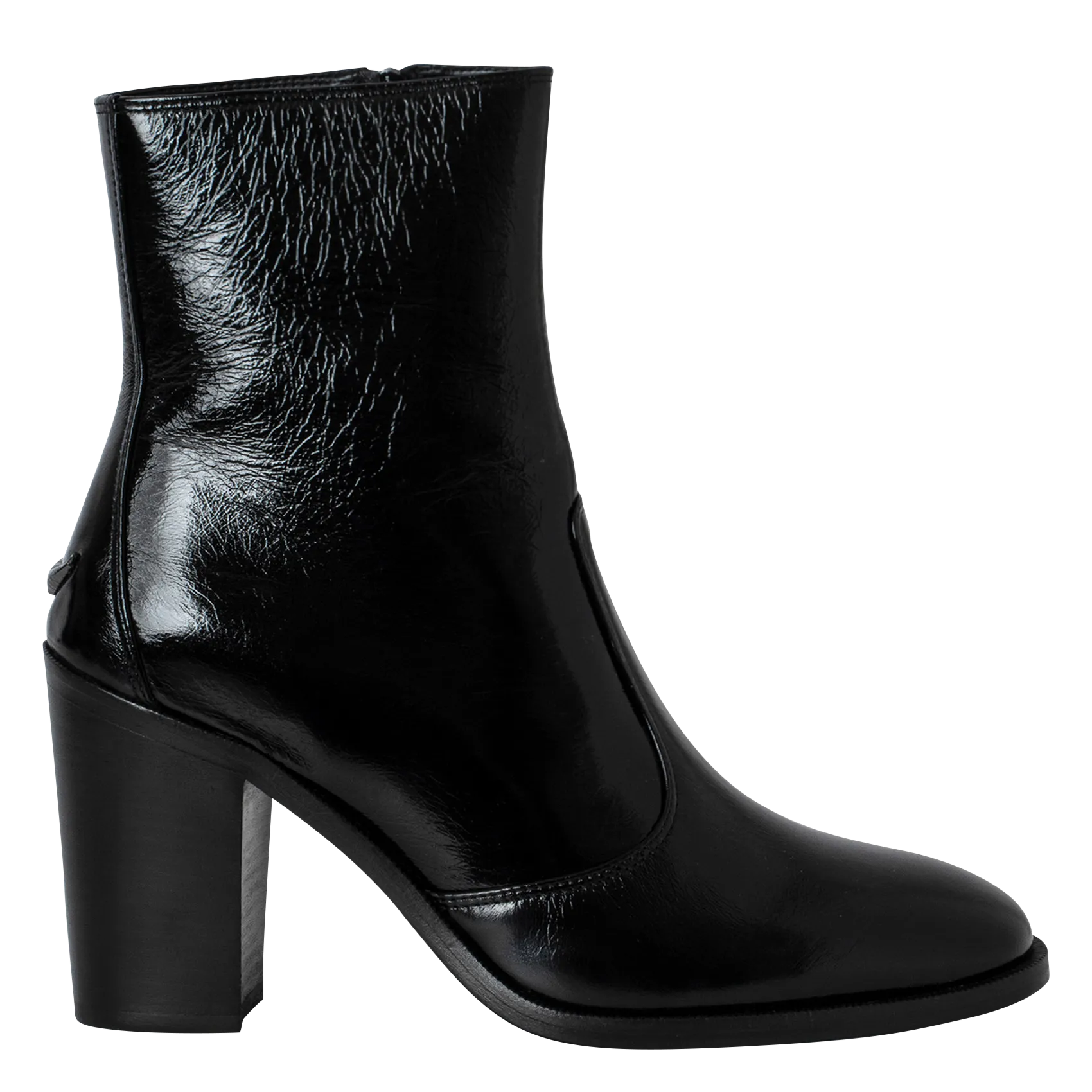  ZADIG&VOLTAIRE   PREISER - Stivaletti in vernice di cuoio | Nero