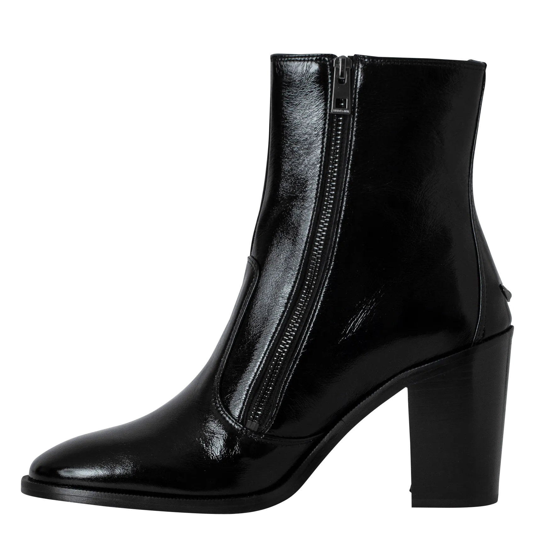  ZADIG&VOLTAIRE   PREISER - Stivaletti in vernice di cuoio | Nero