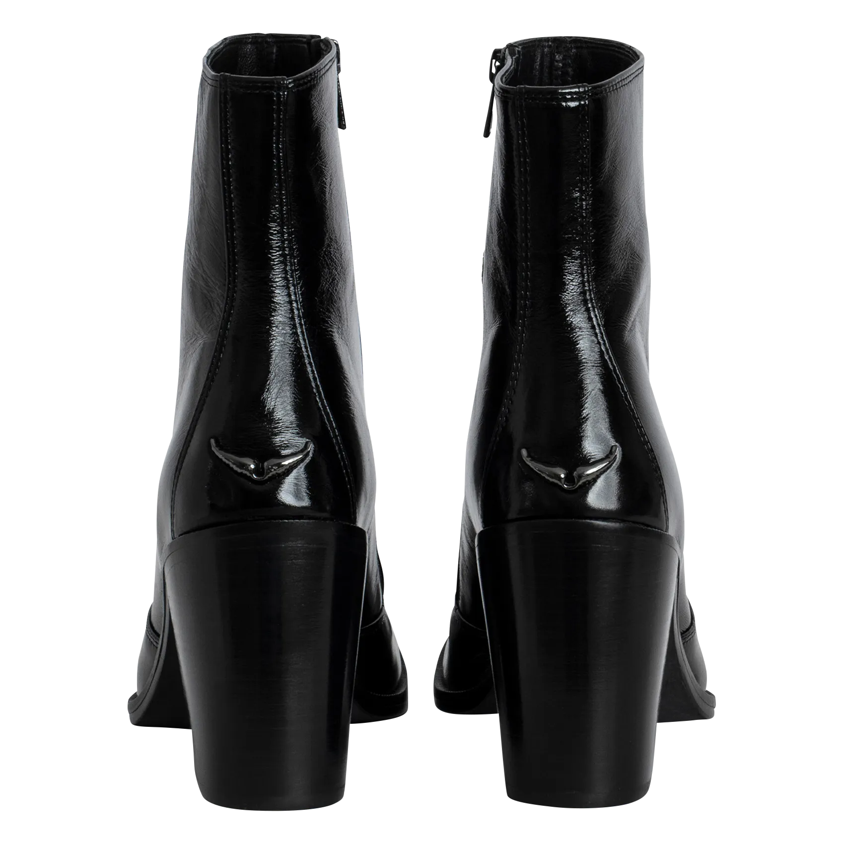  ZADIG&VOLTAIRE   PREISER - Stivaletti in vernice di cuoio | Nero