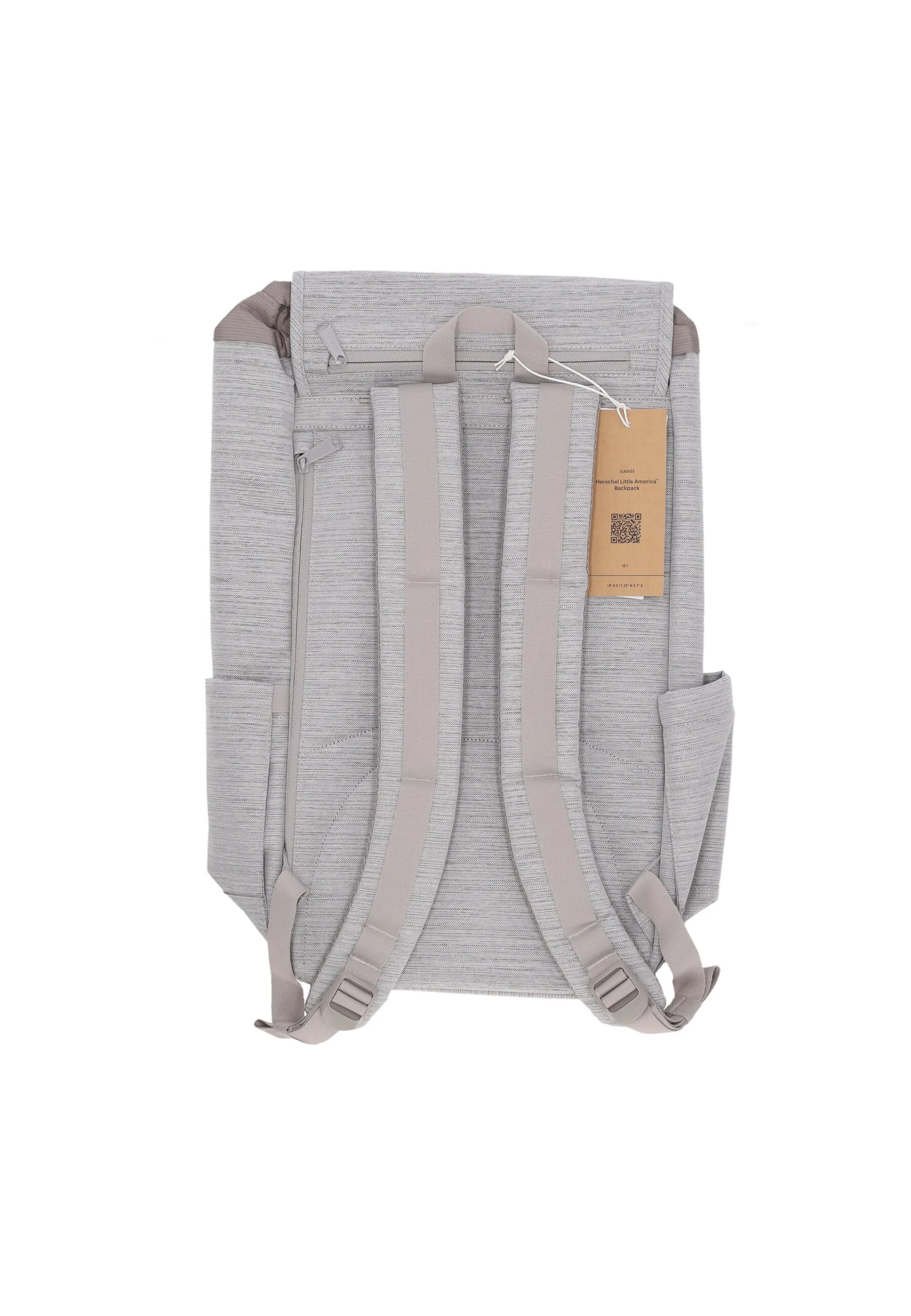 Zaino Unisex Little America Backpack Light Grey Crosshatch