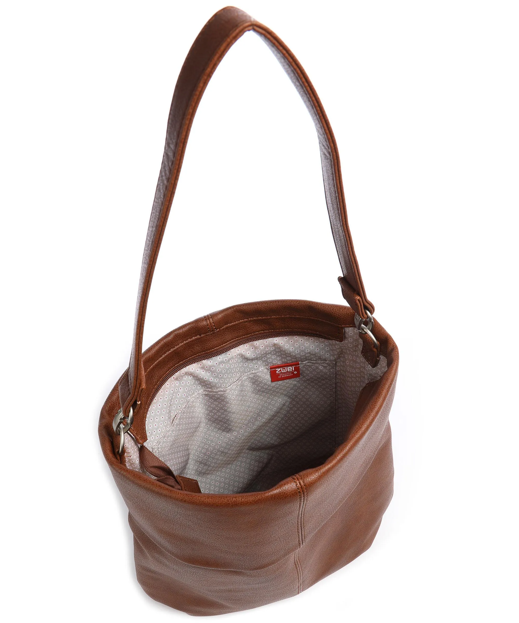  Zwei Mademoiselle.M M12 Borsa hobo pelle sintetica cognac  